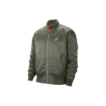 Nike NSW Punk 3D Logo Air Force Bomberjakk Puuvillane Mantel Meeste &Uuml;ler&otilde;ivad Hall Roheline CZ1670-380 L