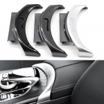 Keskkonsooli k&auml;etoe panipaiga l&uuml;liti nupu kate Mercedes BENZ C-klassile W205 C200 C250 C300 GLC W253 GLC200 GLC300 Silver 200mm