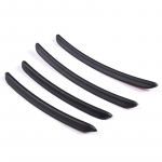 For Porsche Taycan 2022 ABS Black Car Wheel Wheel kulmude poritiib Kulmude kaitse trimmi kleebis Auto must