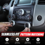 Silver Alloy Center AC Volume knob Ring Trim For Nissan Frontier D40 2009-20