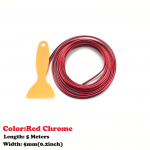 5M Car styling Decoration Chrome Strip For Renault Koleos Fluenec Latitude Sandero Kadjar Captur Talisman Megane LAGUNA Scenic A punane