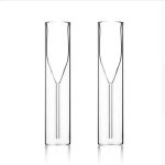 Kahekordse seinaga &scaron;ampanjaklaasid - Elegantne kristallikujundusega tulp- ja fl&ouml;&ouml;tklaasid pulmadeks, kokteilideks ja tervituseks, purunemiskindlad 110ml