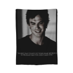 The Vampire Diaries Damon Salvatore Tekid Fliis Prinditud Multifunktsionaalne Super Soe Visketekk Voodipesu jaoks Voodipesu Visketekid 50x60in