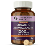 Karbamiid Forte Ashwagandha 60 tabletti 1000mg Orgaaniline stressileevenduse toidulisand meestele ja naistele