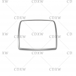 For Mercedes-Benz W166 GLE/ML, X166 GLS/GL class interior modified roof reading light horn cover type trim strip Silver model B 1PCS