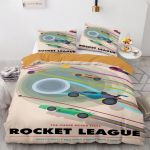 M&auml;ng Rocket League Voodipesukomplekt Tekikate &Uuml;he-Twin-T&auml;is-Kuninganna-Kuninga Suuruses Auto Voodikomplekt Laste Magamistoa Tekikate Disain Kuum EU Single(135*200cm)3pcs