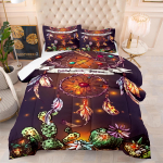 Unen&auml;op&uuml;&uuml;dja Voodipesukomplekt Luksuslik Pehme Voodipesu Lastele T&auml;iskasvanutele 3D Prindiga Kodukujundus &Uuml;hekohaline Kahekohaline Twin Bohemia Tekikotikomplekt EU Single(135*200cm)3pcs