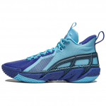 Li Ning BadFive 4 Cushioning Abrasion Resistant Breathable Mid top Basketball Shoes Men's Blue ABFU015-6 41