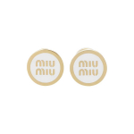 Miu Miu Mood Klassikaline Logo Metallist N&ouml;&ouml;pk&otilde;rvar&otilde;ngad Naiste k&otilde;rvar&otilde;ngad Kuldne 5JO912_2F6T_F0009 Box+Shopping Bag