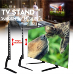 Holding Weigh Up to 35kg Top Table Hold 14&rdquo;to 70 TVs Black TV Stand S