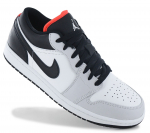 AIR JORDAN 1 Low - Meeste tossud, nahast, 553558-045 ORIGINAAL EU 45.5 US 11.5 valge