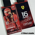 F1 Ferrari v&otilde;idus&otilde;itja piletipass ripats Charles Leclerc Max Verstappen Autof&auml;nnide Entusiastide Kollektsioon Peen Kingitus Tarvikud