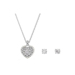 Swarovski Idyllia Hyperbola Komplekt S&uuml;damekujuline Ripats Kuupmeetrilised Tsirkooniumid Roodiumiga Pinnatud Imitatsioonkristall Imitatsioonp&auml;rlitega Kaelakee Unisex kaelakee H&otilde;bedane 5684383 Shopping Bag
