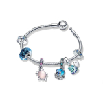Pandora Ocean Collection Ocean Celebration 925 H&otilde;bedast K&auml;ev&otilde;ru Naiste k&auml;ev&otilde;ru ZT2380-1 Box,17 white