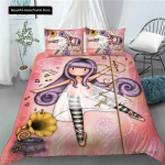 Santoro Gorjuss Tekikottide Komplekt T&auml;is Suurus Queen King Suurus Anime T&uuml;druk 3D Prindiga Voodipesu EU Single 135x200cm