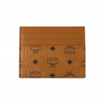 MCM Visetos Originaal Metallist Logo Nahast Kaardihoidja Mini Paar Unisex Kaardihoidja Pruun Konjak MXCAAVI02CO001 Basic Set (Bag+Dust Bag)