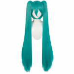 42-tolline roheline anime pikk s&uuml;nteetiline juustega Lolita Cosplay Halloweeni parukas 42inches roheline