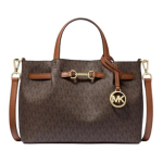 Michael Kors MK Carson Logo Hobuseraua detailiga Kunstnahast Ostukott Naiste Ostukotid TumePruun Tammepruun 35S5G2ZS5T-BROWN Basic Set (Bag+Dust Bag)