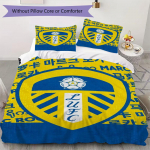 Leeds United Mustriga Voodipesu Tekikott Padjap&uuml;&uuml;r Kodu Kaunistus S&uuml;nnip&auml;evakingitus (1 * tekikott + 2 * padjap&uuml;&uuml;ri ilma s&uuml;damikuta)67 135x200cm