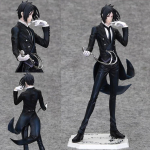 20CM Anime Black Butler Kuroshitsuji Sebastian Michaelis Kuju 1/8 Animatsioonimudel M&auml;nguasi Kingitus Kollektsioon Tegevuskuju PVC without box