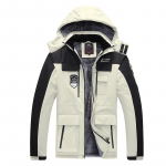 Winter Plus Velvet Thickening Couple Cotton - Polsterdatud jope Tuulekindel pluss Suurus Soe jope L