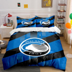 Sinimustri-triibuline Atalanta logo. Voodipesukomplektid Tekikotikomplektid Tekikotid Padjap&uuml;&uuml;rid(1 * Tekikott 2 * Padjap&uuml;&uuml;ri (tekk ei kuulu komplekti)) 135x200cm