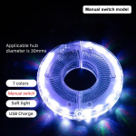 LED Jalgratta Ratta Valgusti Jalgratta Esiosa Tagumine Rummu Kodarad &Uuml;ks Lamp 7 V&auml;rvi 15 Režiimiga Laetav Laste Tasakaaluratta Valgusti