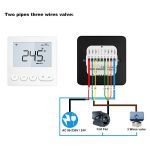 Digitaalne keskkliimaseadme ventilaator-spiraalseadme termostaat, n&auml;dalaprogrammeeritav temperatuuriregulaator, hulgim&uuml;&uuml;gihind Wifi Version