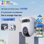 EZVIZ H9c 5MP Kahekaameraga 4G V&auml;li PTZ Turvakaamera 32GB Kaardiga (CN versioon)