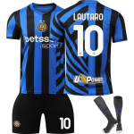Laste spordir&otilde;ivad 24/25 Lautaro Inter Milan Ei. 10 Jersey Hingav Pol&uuml;ester Sinine 110-120 CM