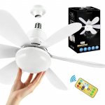 3-kiiruseline reguleeritav pistikupesaventilaator 6 ventilaatorilabaga vaikne professionaalne pirnventilaator SMD k&otilde;rge heledus multifunktsionaalne miniventilaatorvalgusti No Plug Required&86V-265V valge