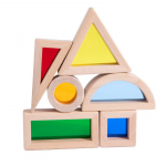 Vikerkaar Akr&uuml;&uuml;l Virnastatavad Ehitusklotsid Montessori M&auml;nguasjad Ehitusm&auml;nguasjad V&auml;rviline Geomeetria Sensoorne M&auml;nguasi Eelkooliealistele Lastele