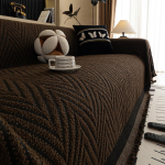 Boheemlaslik diivanitekk tutiga Chenille diivanikate elutuppa Mustusevastane universaalne diivanikate koju hotelli 180x130cm gray