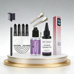 UV-juuksepikenduste komplekt Kiirkuivatav UV-lamp 30 g UV-juukseliimi 30 ml liimieemaldajat UV-kaitse T&auml;ielik asendust&ouml;&ouml;riistade komplekt koduseks UV-juuksepikenduste tegemiseks A Set black