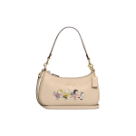 COACH Peanuts Snoopy koost&ouml;&ouml; Teri Pebble lehmanahast &otilde;lakott, k&auml;ekott, &otilde;lakott naistele Ivoorvalge CE861-IMOQY One Size 1 beige