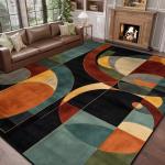 Kaasaegne kerge luksuslik elutoa vaip V&auml;rviplokkide kaunistus Kodu Suure pindalaga libisemiskindlad vaibad 200x300 Kohvilaudade magamistoa matid 160cm x 200cm