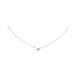 (W) Cartier D'Amour Kaelakee V&auml;ike Valge Kuld Teemantiga ONE SIZE valge kulla v&auml;rv