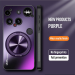 AG Matt magnetiline &uuml;mbris Nothing Phone 3 jaoks 360&deg; p&ouml;&ouml;rleva r&otilde;ngashoidjaga Traadita laadimise k&otilde;va kate Nothing Phone3 3A Pro jaoks Nothing Phone (3a) lilla
