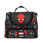 Smiggle Laste L&otilde;unakott Isoleeritud L&otilde;unatasku Kooli&otilde;pilastele Suure Mahutavusega Veekindel Kaasaskantav L&otilde;unakarp Mask Spiderman slung meal bag 25*15.5CM