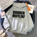 The Office Dunder Mufflin INC Paberihoodie Dwight Schrute Dressipluus Meeste Naiste Hoodied Vabaaja Pullover Kapuutsiga Dressipluusid XL hall