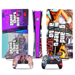 M&auml;ngukonsooli v&auml;rvilised kleebised, v&auml;rvilised kilekeha kleebised, Grand Theft Auto GTA6 kontrolleri kleebised E
