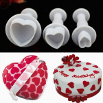 3 tk/partii S&uuml;dame kuju Fondant k&auml;sit&ouml;&ouml;vorm K&uuml;psisel&otilde;ikurid K&uuml;psetust&ouml;&ouml;riist Kookide kaunistamine Pagarivormid