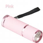 Mini UV-geel-k&otilde;vastuv lamp teisaldatav k&uuml;&uuml;nekuivati ​​LED taskulambi valuutadetektor roosa