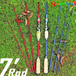 Kaasaskantavad 7-tollised &uuml;likerged s&uuml;sinikkiust &otilde;ngeritvad, 1/8-3/4oz landi kaaluga s&ouml;&ouml;daga p&uuml;&uuml;gikepp spinning rod sinine