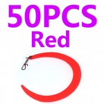 50 TK M Pretied Fishing Fly Wiggle Tails Lant / Jig Tails Quick Snapiga kiskjahaugi forelli meriahvena mereveep&uuml;&uuml;giks