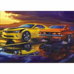 Teemantmaaling Teemantmosaiik Teemanttikandid Kollane automustriline kingitus K&auml;sitsi valmistatud hobi kodukaunistus 20X30CM