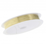 1 rull k&auml;sitsi valmistatud vasest traadist p&auml;rlimisn&ouml;&ouml;r DIY ehtek&auml;sit&ouml;&ouml; 0,7 mm 0.25mm kuld