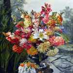 DIY teemantmaaling Lillede lillekimp Teemanttikandid Kobar Voolikud ristpisted 20X30CM