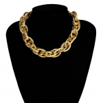 Kvaliteetne Punk Lock Choker kaelakee ripats naiste kaelarihma avaldus Br&auml;ndi kulla v&auml;rvi turske paksu ketiga kaelakee Steampunk kuld