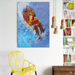 5D DIY Teemanttikandid Leopard Rhinestone Pilt Teemantmaalimine Loomad Ristpistes Mosaiik Seinakaunistus Full Round 20X30CM